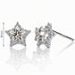 Star Stud Earrings for Women, Five Point Halo Geometric Statement Studs, Everyday Office Wedding Party Jewelry