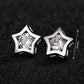 Star Stud Earrings for Women, Five Point Geometric Frame Statement Studs, Office Wedding Party Jewelry Style