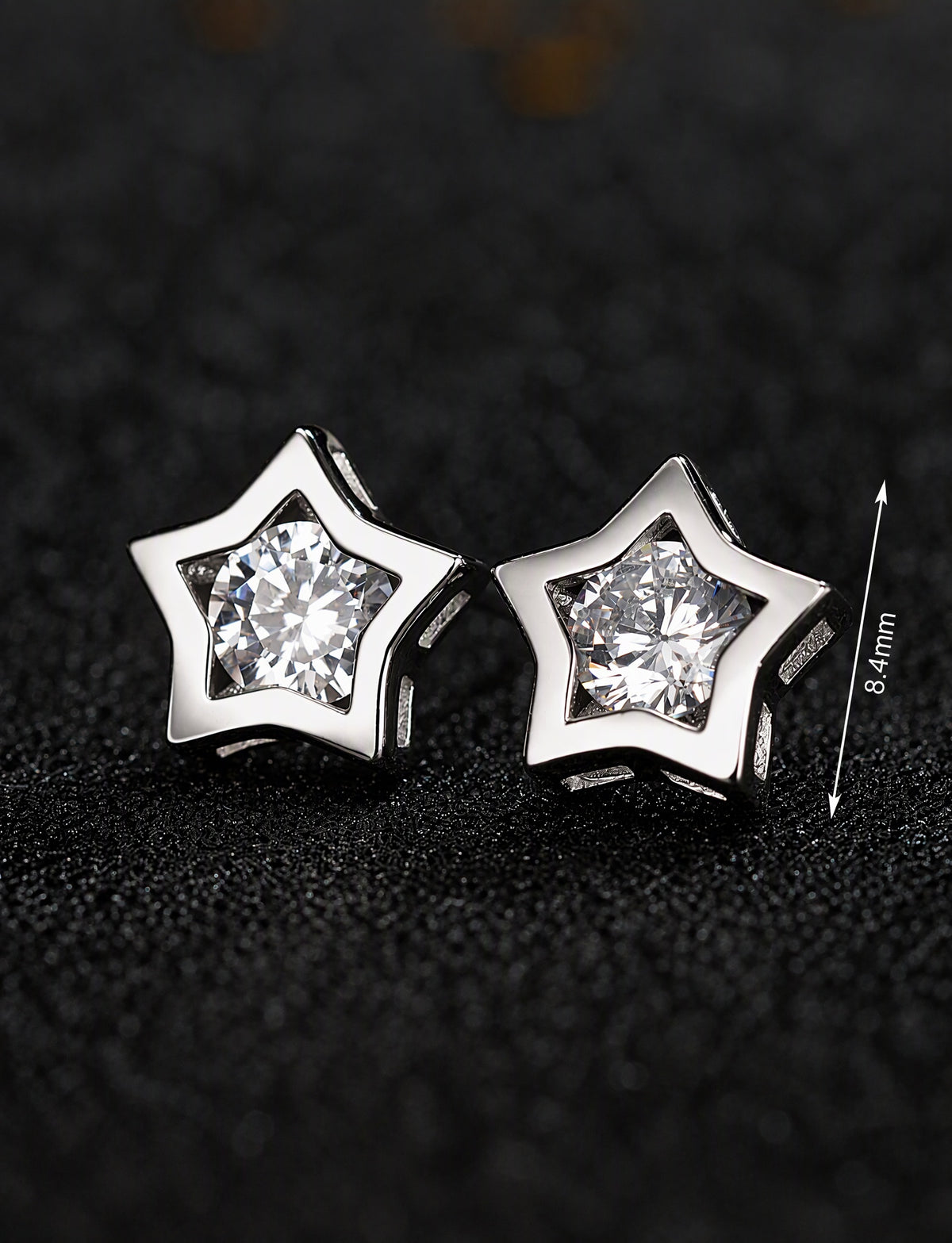 Star Stud Earrings for Women, Five Point Geometric Frame Statement Studs, Office Wedding Party Jewelry Style