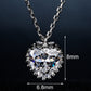 Heart Pendant Necklace for Women, Faceted Heart Design with Beaded Edge, Dainty Jewelry for Everyday Styling