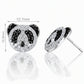 Panda Stud Earrings for Women, Geometric Animal Face Statement Earrings, Everyday Office Party Jewelry