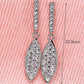 Marquise Drop Earrings for Women, Geometric Pavé Style Dangle Stud Earrings, Wedding Office Party Jewelry