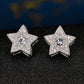 Star Stud Earrings for Women, Geometric Pavé Style Statement Studs, Celestial Everyday Office Party Jewelry