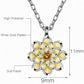 Flower Pendant Necklace for Women, Layered Petal Design with Textured Bloom Center, Botanical Jewelry for Everyday Style