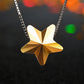 Star Pendant Necklace for Women, Faceted Geometric Star Design, Minimalist Celestial Jewelry for Everyday Style