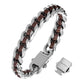 Cuban Link Bracelet For Men with Leather B00816