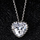 Heart Pendant Necklace for Women, Faceted Heart Design with Beaded Edge, Dainty Jewelry for Everyday Styling