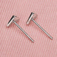 T Bar Pearl Ear Jacket Earrings for Women, Geometric Front Back Statement Studs, Everyday Office Party Jewelry
