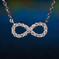 Oval Pendant Necklace for Women, Openwork Oval Frame with Pave Stone Accents and Round Stone Detail, Everyday Jewelry