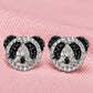 Panda Stud Earrings for Women, Geometric Animal Face Statement Earrings, Everyday Office Party Jewelry