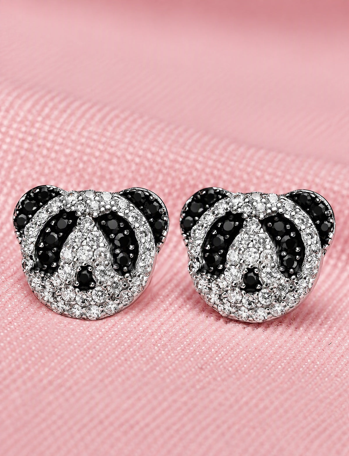 Panda Stud Earrings for Women, Geometric Animal Face Statement Earrings, Everyday Office Party Jewelry