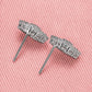 Round Cluster Stud Earrings for Women, Geometric Halo Statement Studs, Everyday Office Wedding Party Jewelry