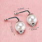 Product Title Pearl Ear Jacket Earrings for Women, Front Back Statement Studs, Everyday Office Wedding Party Jewelry