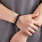 Personalized Leather Bracelet-4 Rings B00478