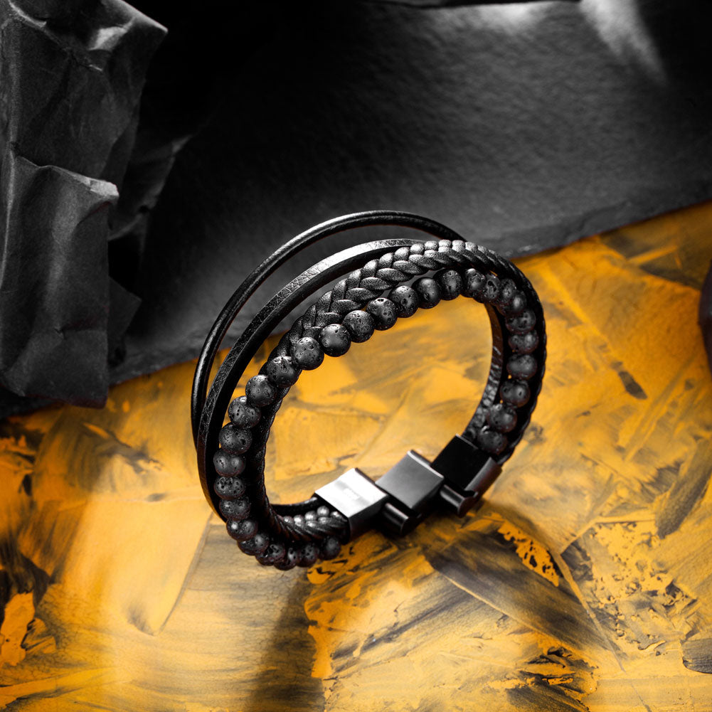 Leather And Bead Bracelet BHR00066/BHR00101/BHR00260