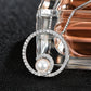 Freshwater Pearl Necklace, 925 Sterling Silver Round Pearl Pendant Jewelry with Silver Chain, Modern Pearl Necklace for Women