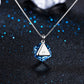 Geometric Pendant Necklace for Women, Faceted Prism Drop with Angular Cut Details, Minimalist Jewelry for Daily Styling