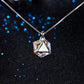 Geometric Pendant Necklace for Women, Faceted Prism Drop Design with Modern Cut Details, Minimalist Everyday Jewelry