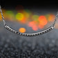 925 Sterling Silver Curved Bar Necklace, Minimalist Silver Pendant Jewelry with Chain, Dainty Modern Necklace for Women