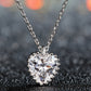 Heart Pendant Necklace for Women, Faceted Heart Design with Beaded Edge, Dainty Jewelry for Everyday Styling