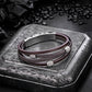 Mens Bracelet Adjustable Clasp Cuff Multi Strand Wristband Leather Bracelet for Daily Wear Minimalist Style Gift for Him