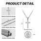 Cross Necklace for Men and Women, Minimalist Cross Pendant with Four Chain Styles, Classic Everyday Jewelry Gift