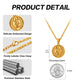 Gold Pendant Necklace Figaro Chain N00929