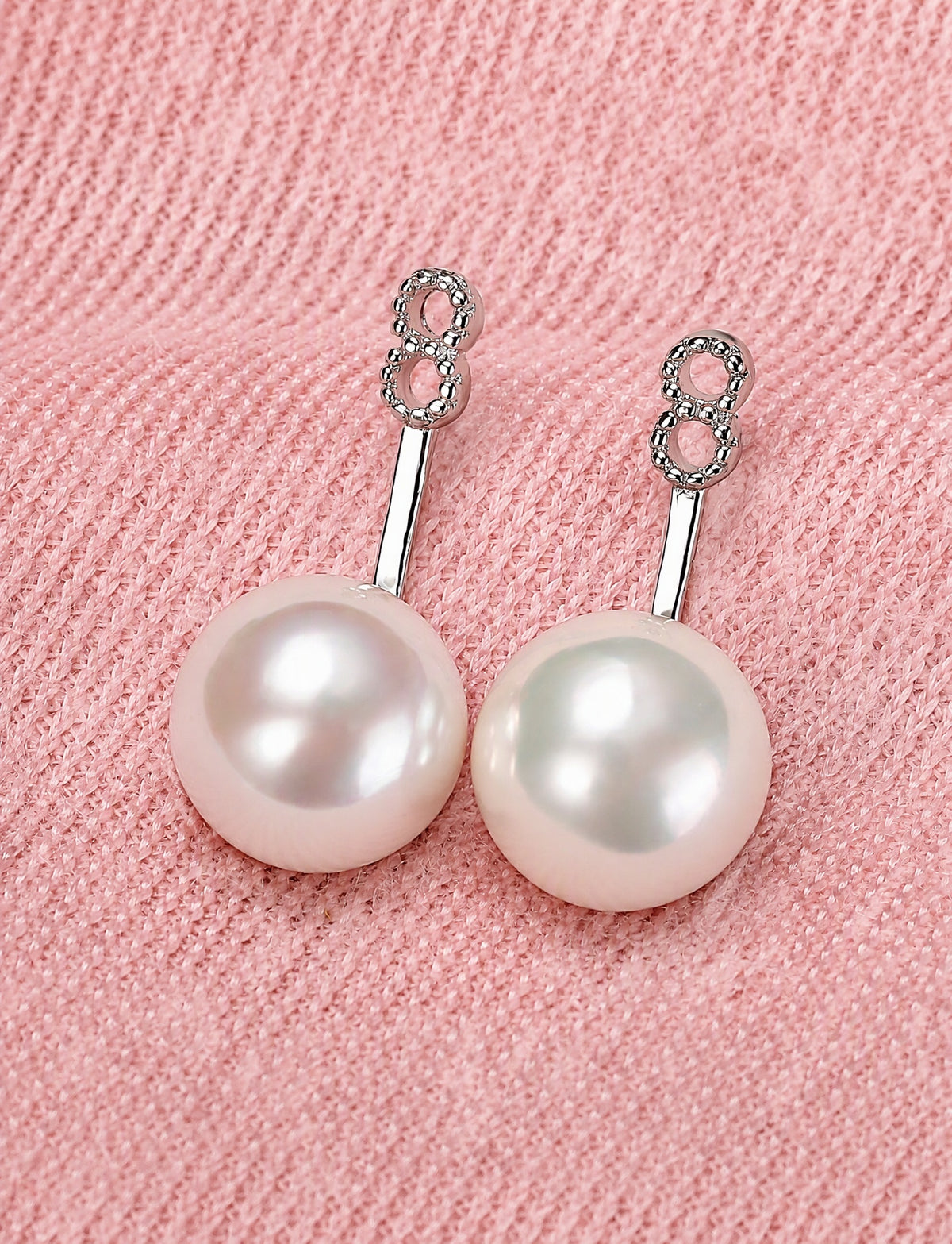 T Bar Pearl Ear Jacket Earrings for Women, Geometric Front Back Statement Studs, Everyday Office Party Jewelry