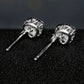 Heart Stud Earrings for Women, Faceted Halo Statement Studs, Everyday Office Wedding Party Jewelry Style