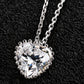 Heart Pendant Necklace for Women, Faceted Heart Design with Beaded Edge, Dainty Jewelry for Everyday Styling