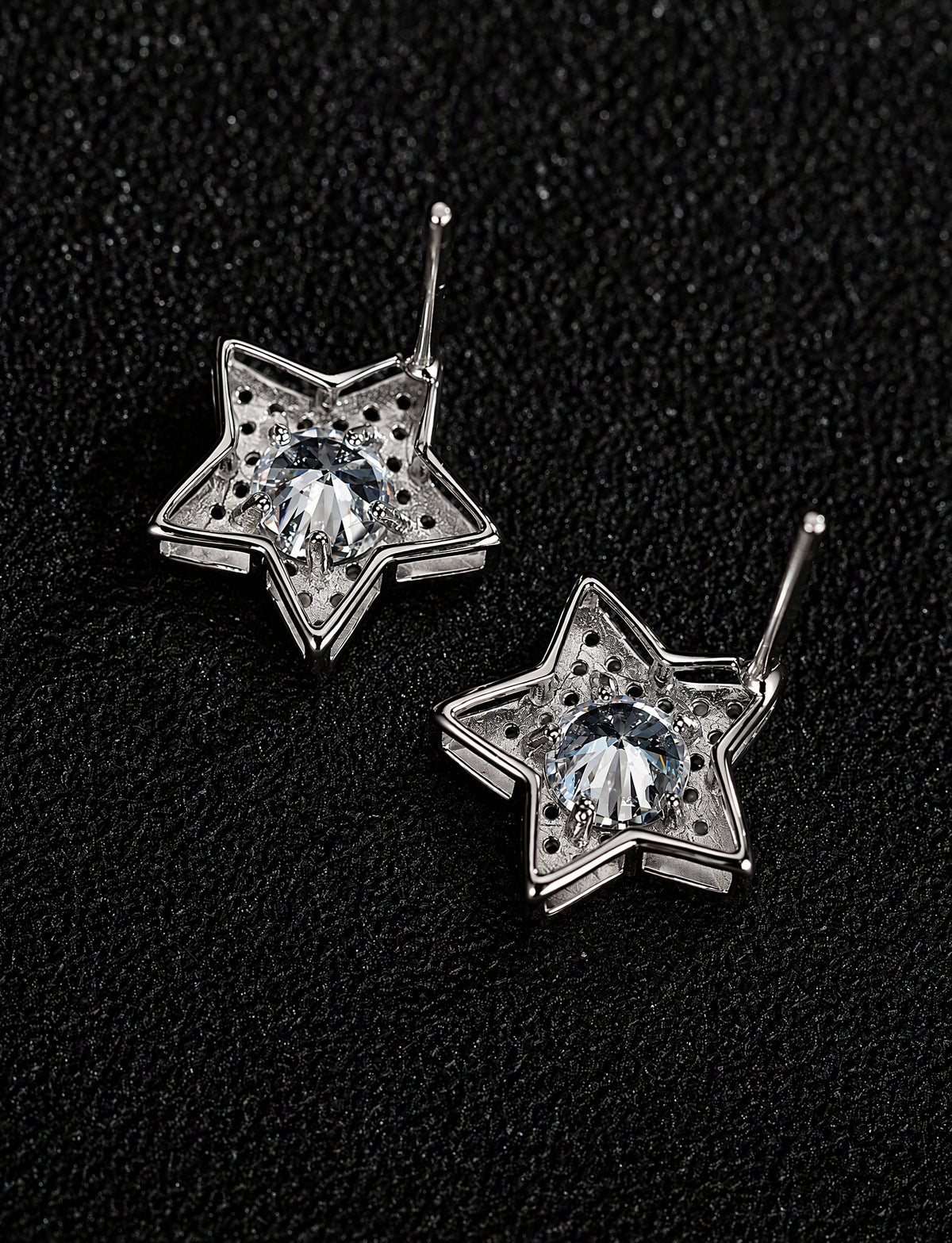 Star Stud Earrings for Women, Geometric Pavé Style Statement Studs, Celestial Everyday Office Party Jewelry