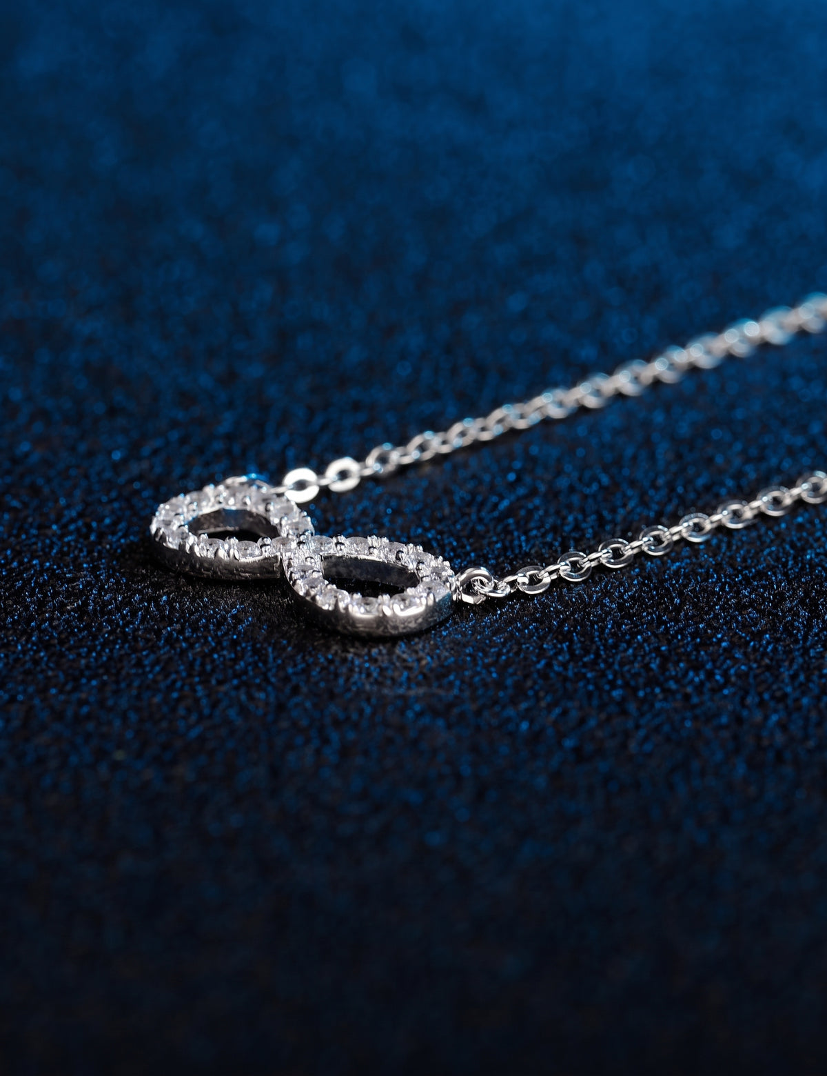 Oval Pendant Necklace for Women, Openwork Oval Frame with Pave Stone Accents and Round Stone Detail, Everyday Jewelry