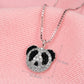 Panda Necklace for Women, Panda Face Pendant with Detailed Stone Accents, Cute Animal Jewelry for Everyday Fashion