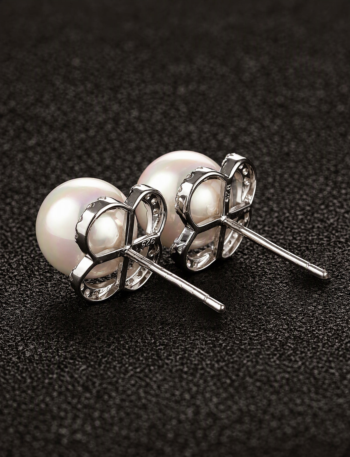 Freshwater Pearl Flower Stud Earrings for Women, Floral Statement Studs, Everyday Office Wedding Party Jewelry