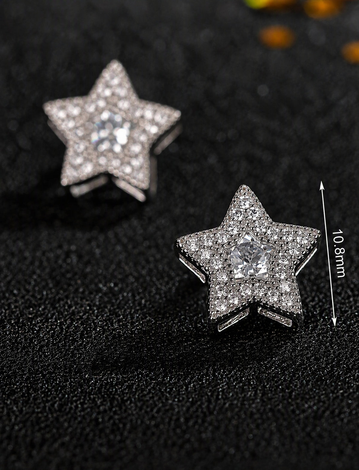 Star Stud Earrings for Women, Geometric Pavé Style Statement Studs, Celestial Everyday Office Party Jewelry