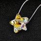 Star Pendant Necklace for Women, Faceted Geometric Star Design, Minimalist Celestial Jewelry for Everyday Style