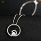 Freshwater Pearl Necklace, 925 Sterling Silver Round Pearl Pendant Jewelry with Silver Chain, Modern Pearl Necklace for Women