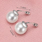 T Bar Pearl Ear Jacket Earrings for Women, Geometric Front Back Statement Studs, Everyday Office Party Jewelry