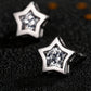 Star Stud Earrings for Women, Five Point Geometric Frame Statement Studs, Office Wedding Party Jewelry Style
