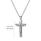 Cross Necklace for Men Women, Stainless Steel Crucifix Cross with Curb Chain Wheat Chain, Religious Faith Jewelry, Gift for Family