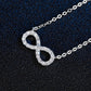 Oval Pendant Necklace for Women, Openwork Oval Frame with Pave Stone Accents and Round Stone Detail, Everyday Jewelry