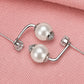 Product Title Pearl Ear Jacket Earrings for Women, Front Back Statement Studs, Everyday Office Wedding Party Jewelry