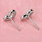 Open Heart Stud Earrings for Women, Geometric Pavé Style Statement Studs, Everyday Office Party Jewelry