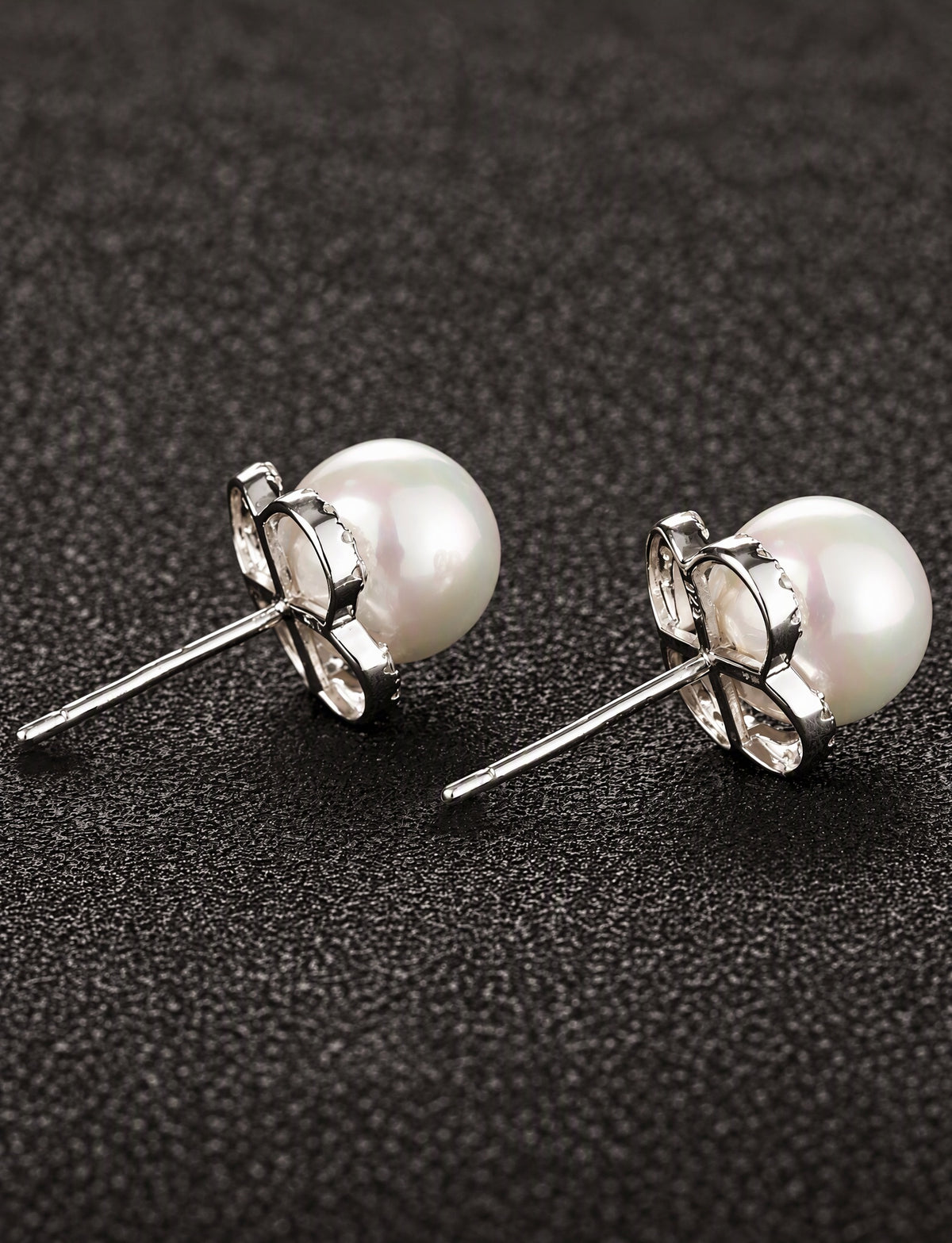 Freshwater Pearl Flower Stud Earrings for Women, Floral Statement Studs, Everyday Office Wedding Party Jewelry