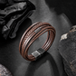 Mens Bracelet, Multi Strand Wrist Accessory, Handcrafted Knot Detail Design, Modern Style Bracelet for Men Daily Wear BHR00272