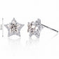 Star Jewelry Set for Women, Sterling Silver Five Point Star Pendant Necklace and Matching Stud Earrings, Daily Fashion