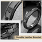 Leather and Steel Bracelet B00634