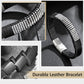Leather and steel Bracelet B00648