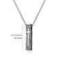 Cross Necklace for Men Women, Stainless Steel Textured Bar Design with Wheat Chain, Religious Faith Jewelry Gift