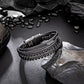 Leather and Steel Bracelet B00765